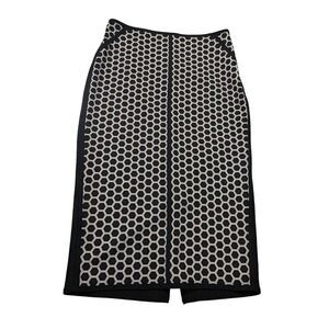 Worthington Women's Black and White Honeycomb Pattern Formal Pencil Skirt Size S